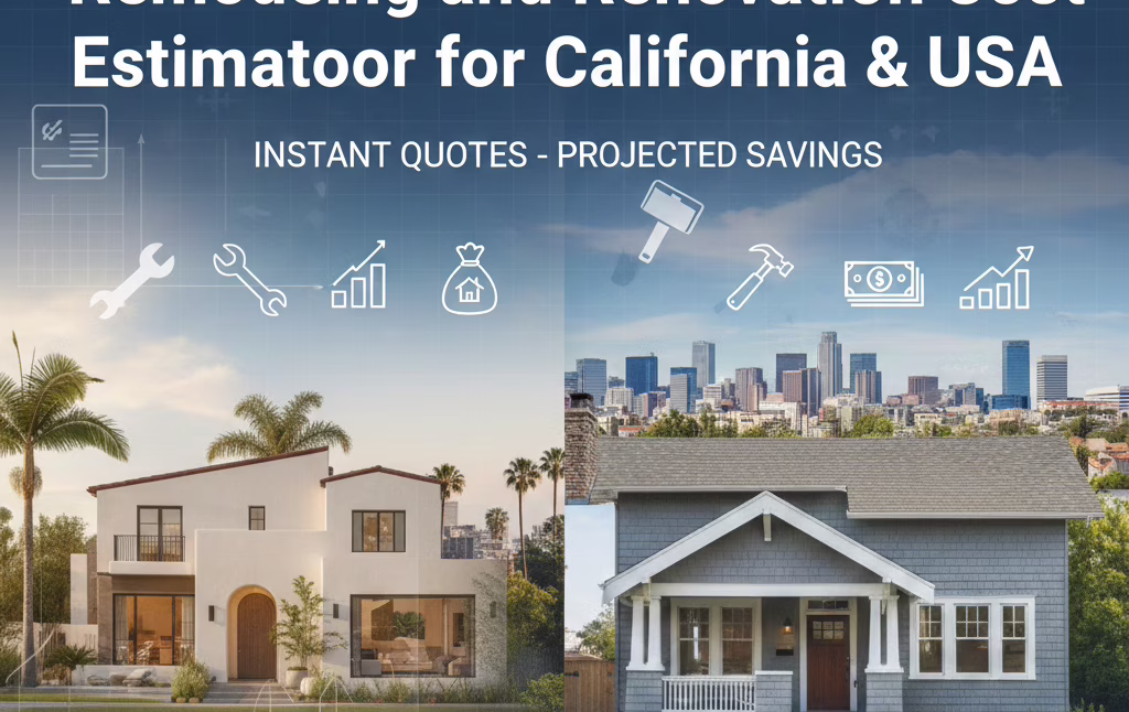 Remodeling and Renovation Cost Estimator for California & USA
